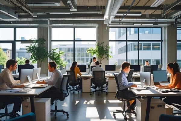 Suasana kerja di kantor