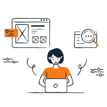 Ilustrasi animasi funnel marketing