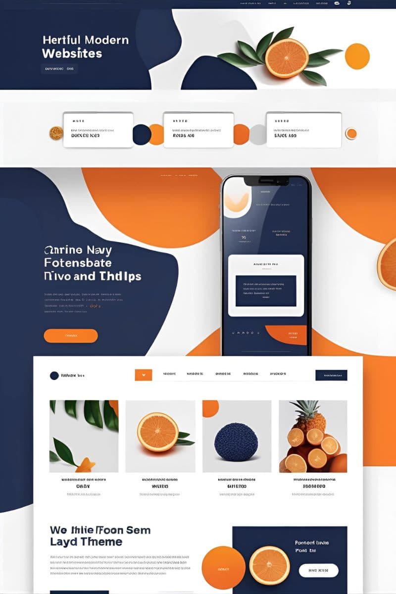 tampilan website modern dan profesional